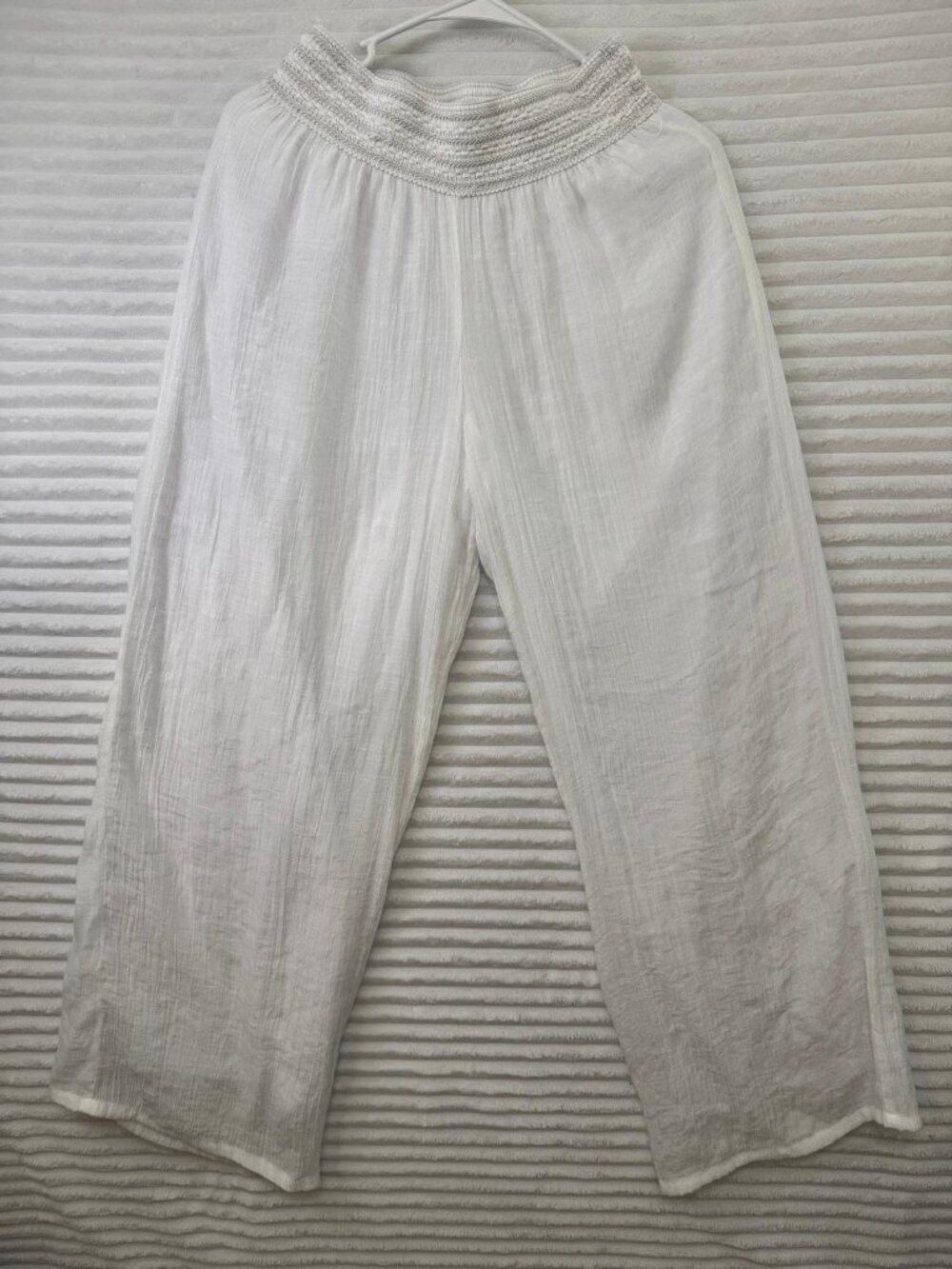 Alyx Wide Leg Crocheted Waist Womens Pants Size S Boho Beach Coastal